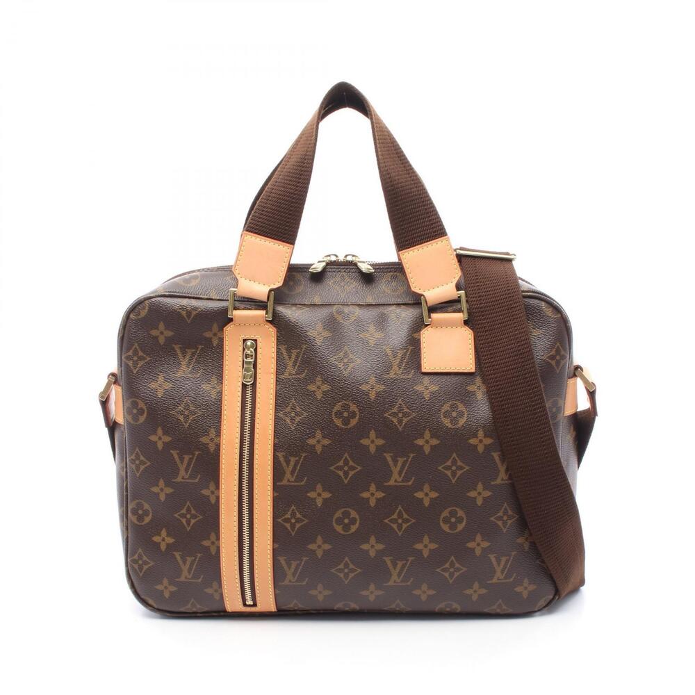 Louis Vuitton Sac Bosphore Monogram Handbag Canvas Leather Brown